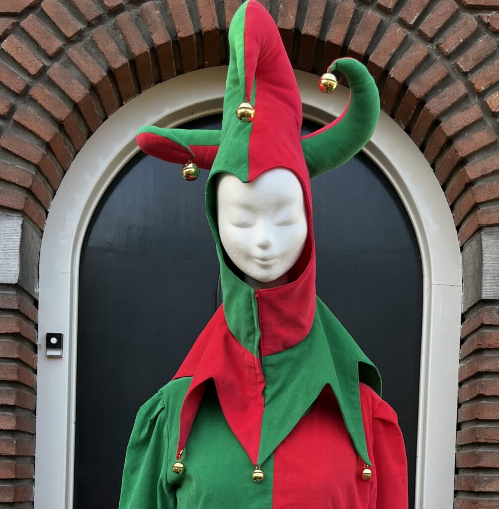 narrenkap met 3 punt en bellen